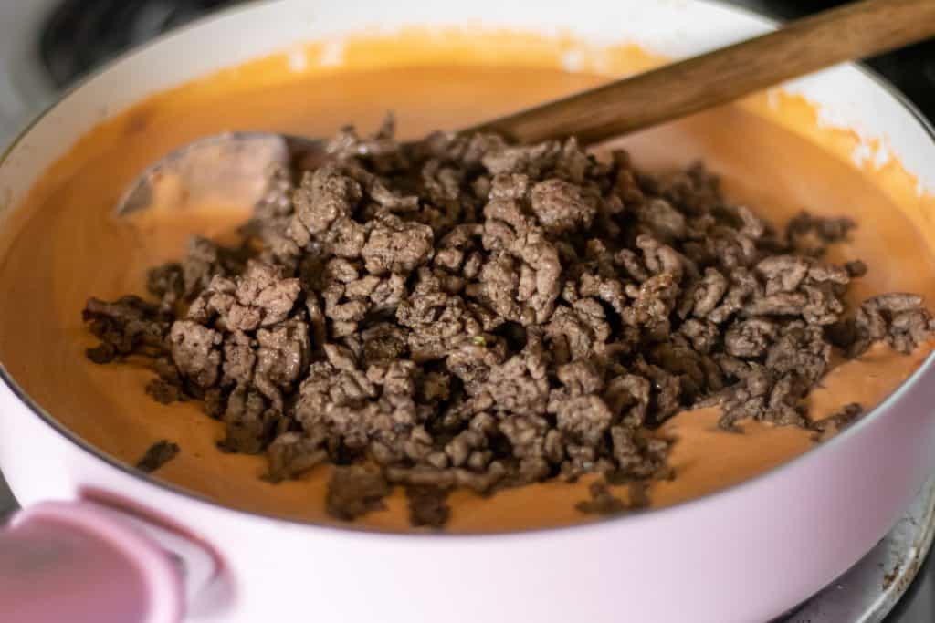 cheeseburger pasta bake 