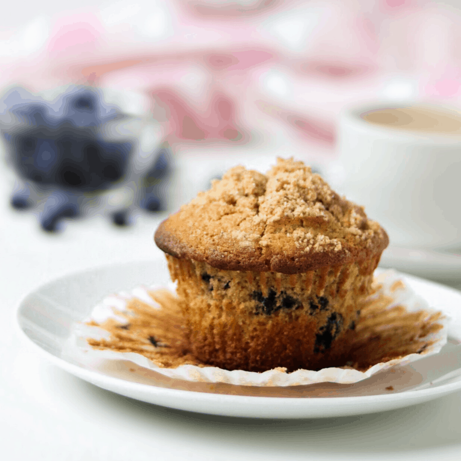 Jumbo Whole Wheat Blueberry Muffins - Autumn LeAnn