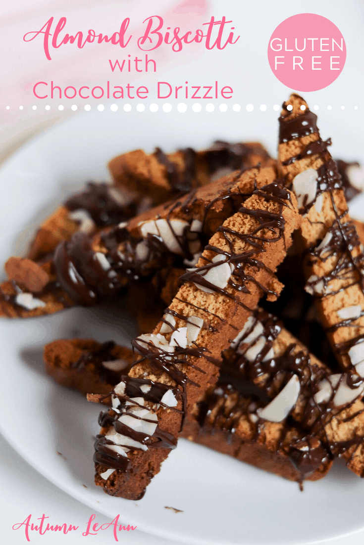 gluten free almond biscotti with chocolate drizzle pinterest pin2