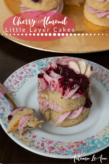 gluten free cherry almond little layer cake pinterest pin3