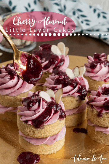 gluten free cherry almond little layer cake pinterest pin4