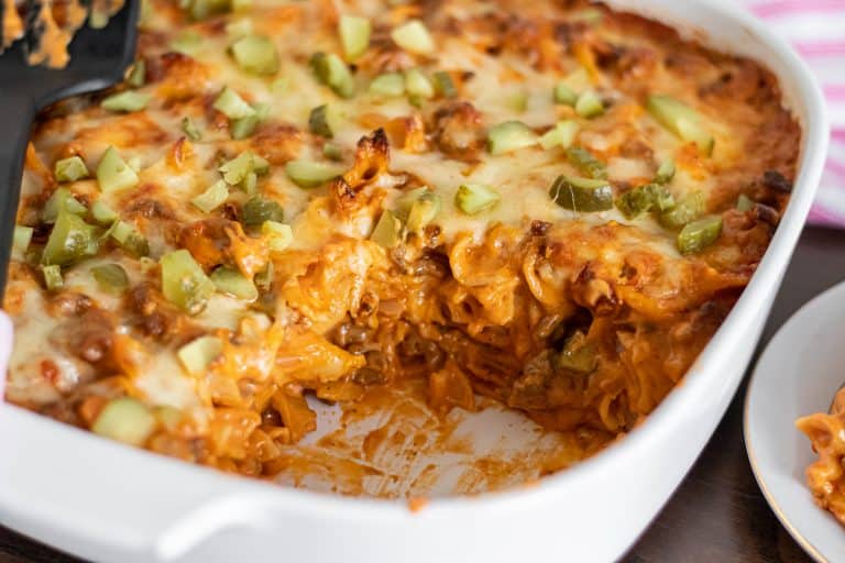cheeseburger pasta bake