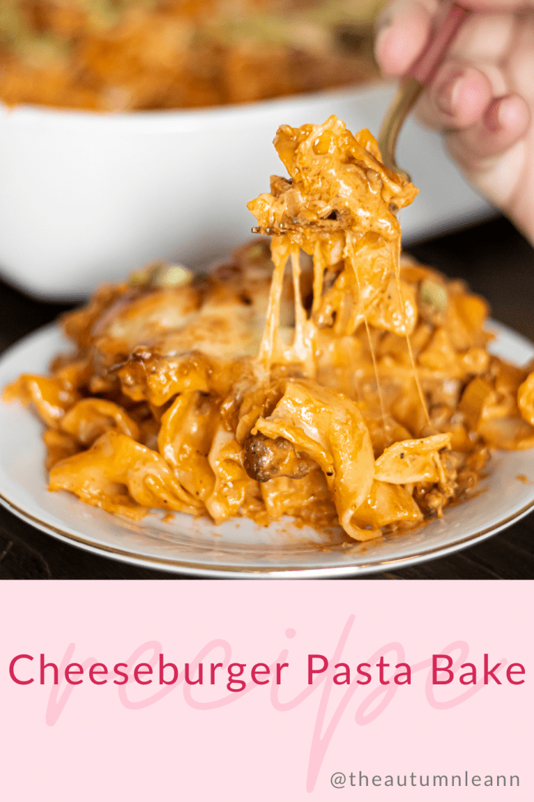 cheeseburger pasta bake pinterest pin